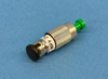 Close-up photo of  a Plug type, singlemode 4dB fixed attenuator at 1300/1550nm with male to female FC/Angled PC connectors