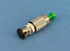 Close-up photo of a Plug type, singlemode 15dB fixed attenuator at 1300/1550nm with male to female FC/Angle PC connectors