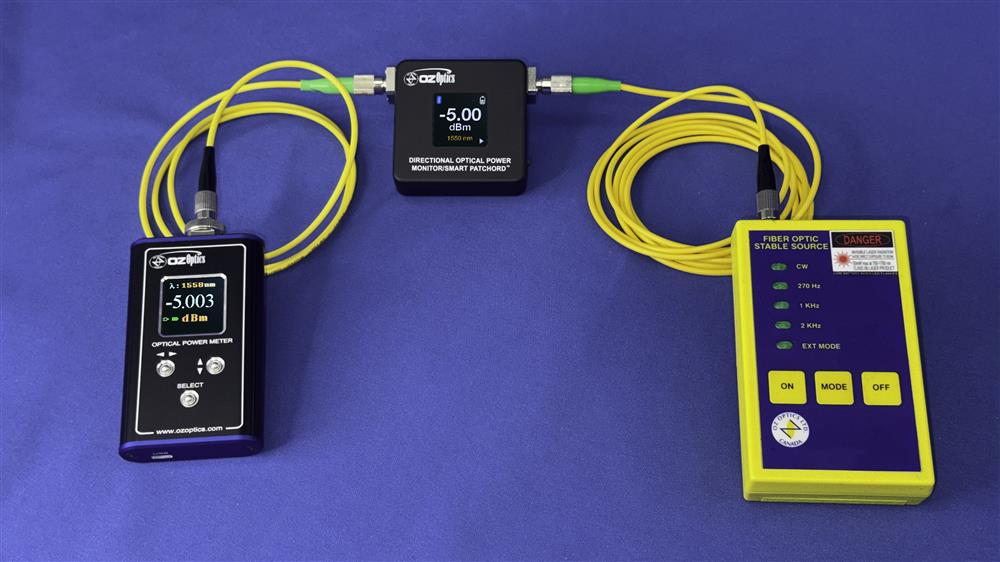 Directional Inline Optical Power Monitor/Smart Patchcord
